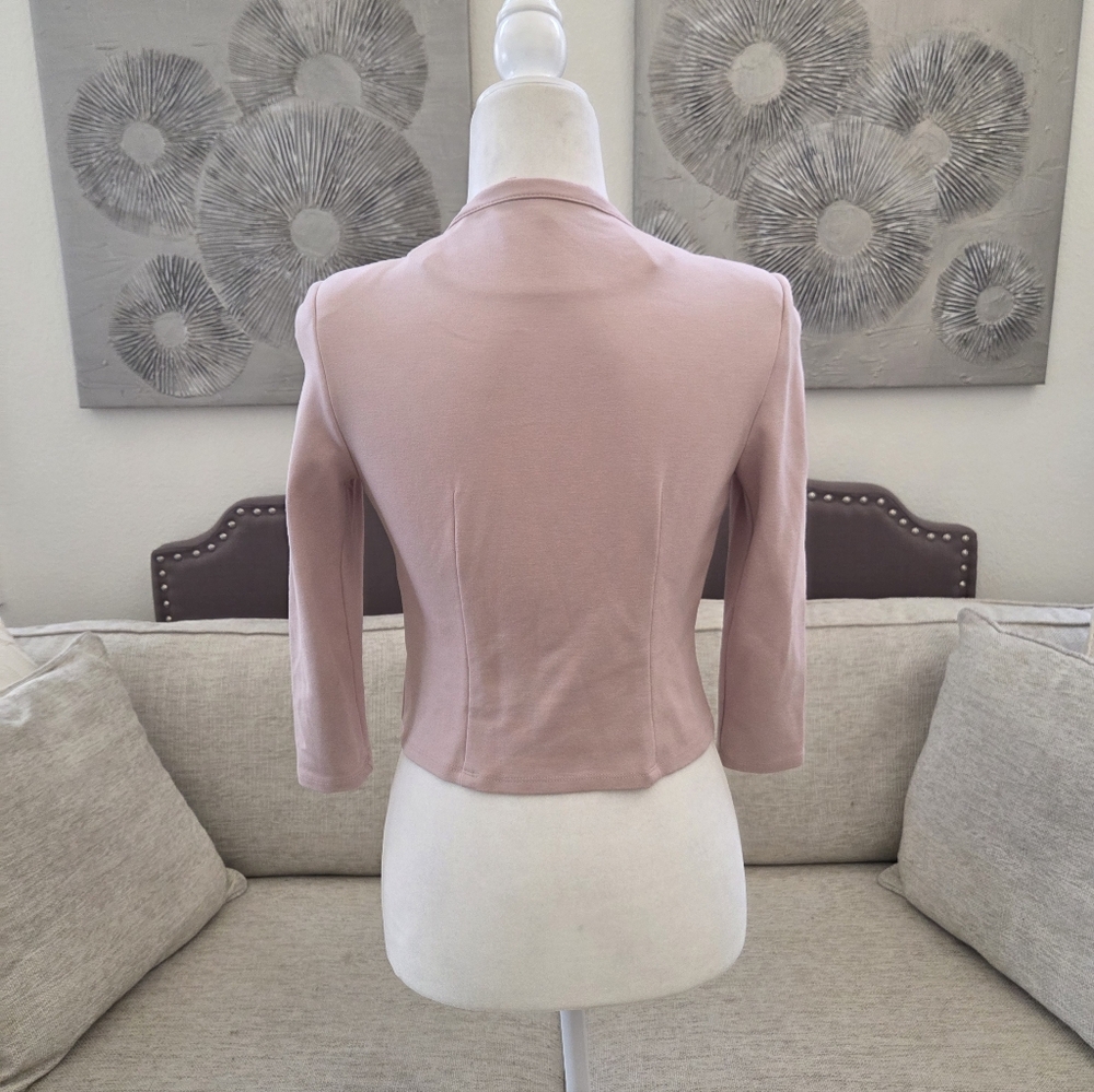 🌹 PHILOSOPHY 🌹 Ponte Zip Pink Front Jacket - (XSP) - Picture 10 of 16